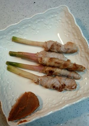 葉生姜の肉巻き-レシピのメイン写真