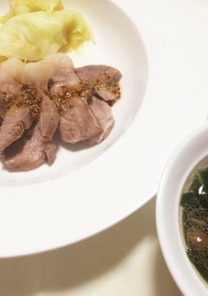 【ストウブ】豚肩ブロックで蒸ししゃぶ-レシピのメイン写真