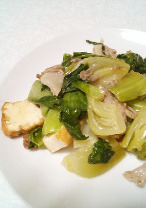 豚こまと青梗菜の炒めもの-レシピのメイン写真