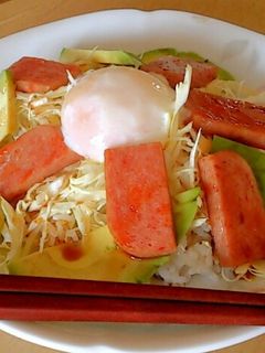 アボカドスパム丼-レシピのメイン写真
