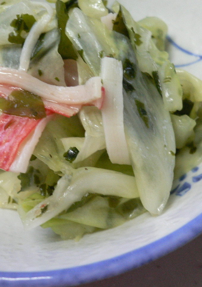 キャベツとわかめのからし和え-レシピのメイン写真