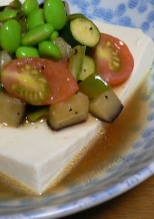 冷奴の夏野菜のせ-レシピのメイン写真
