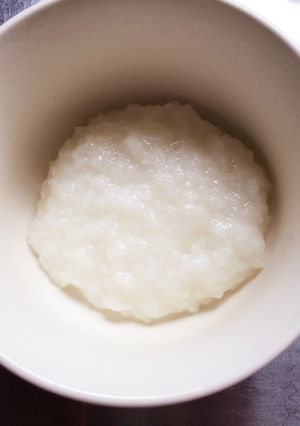 【離乳食中期】簡単お粥のすりつぶし-レシピのメイン写真