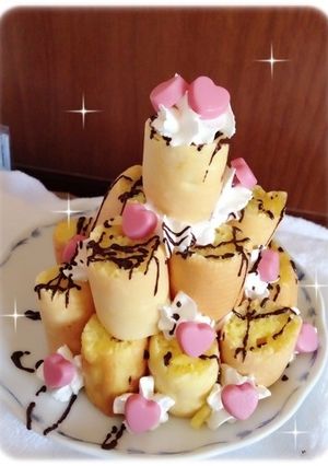 ホットケーキミックスでケーキタワー!?-レシピのメイン写真