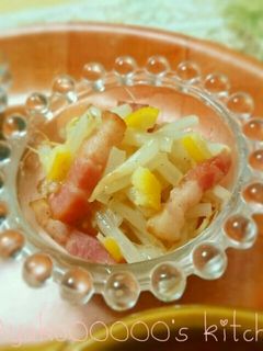 もやしとベーコンの塩レモンバターソテー-レシピのメイン写真