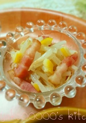 もやしとベーコンの塩レモンバターソテー-レシピのメイン写真