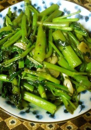 空芯菜の塩ニンニク炒め-レシピのメイン写真