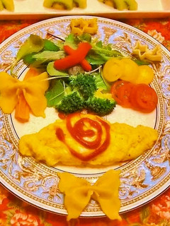 オムレツ&サラダ(^-^)-レシピのメイン写真