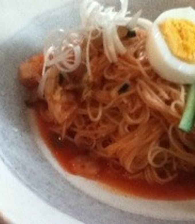 韓国料理 素麺で簡単!キムチビビングクス-レシピのメイン写真