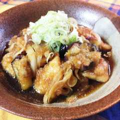 รูปของ 鶏むね肉と茄子の南蛮風