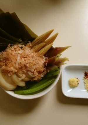 おひたし(かぶ,みょうが).純米酒-レシピのメイン写真