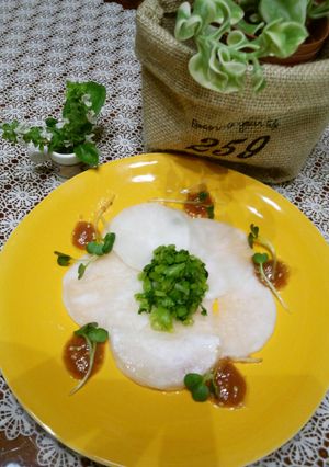 かぶでお花✿梅ドレサラダ-レシピのメイン写真