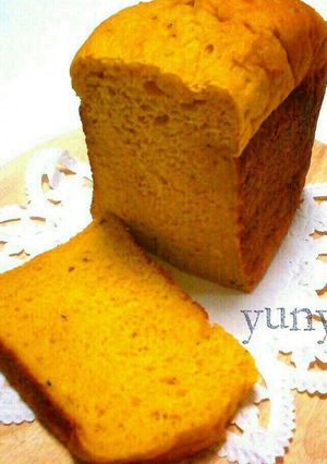 HBで❢究極ふわモチ豆腐かぼちゃの食パン-レシピのメイン写真