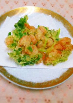 海老&三つ葉のかき揚げ♪-レシピのメイン写真