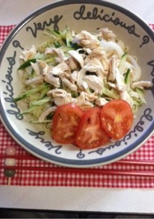 バンバンジー風冷やし中華-レシピのメイン写真