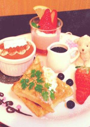 スイーツワッフルプレート-レシピのメイン写真