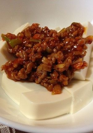 簡単おつまみ☆麻婆冷や奴-レシピのメイン写真