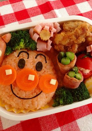 アンパンマンwithチーズ キャラ弁-レシピのメイン写真