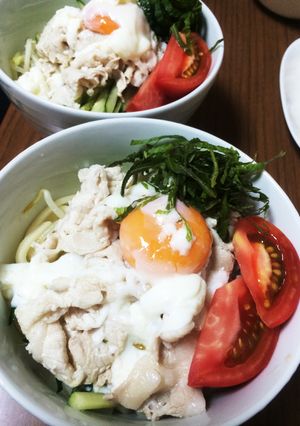 冷しゃぶうどん-レシピのメイン写真