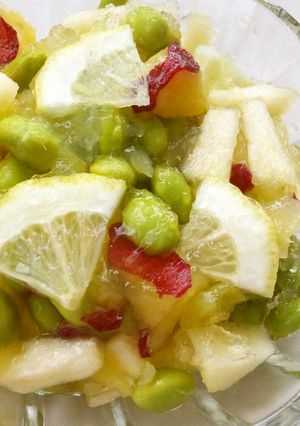 枝豆と林檎と金時芋の爽やかゼリー-レシピのメイン写真