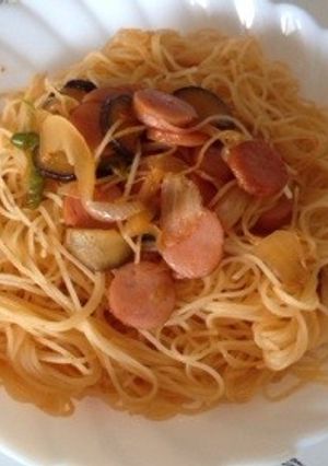 手抜きナポリタンf^^;-レシピのメイン写真