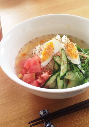 にんにく塩ダレ素麺-レシピのメイン写真
