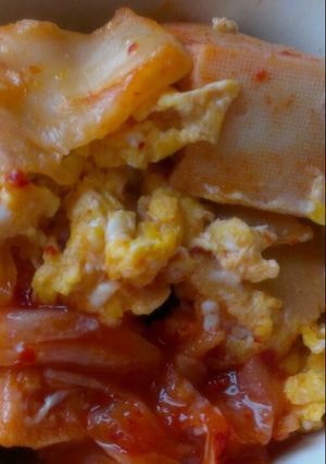 キムチと高野豆腐の卵炒め-レシピのメイン写真