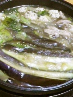 茄子とセロリの鍋-レシピのメイン写真
