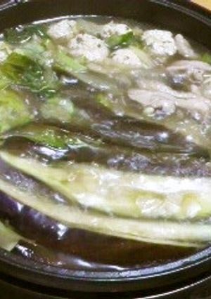 茄子とセロリの鍋-レシピのメイン写真