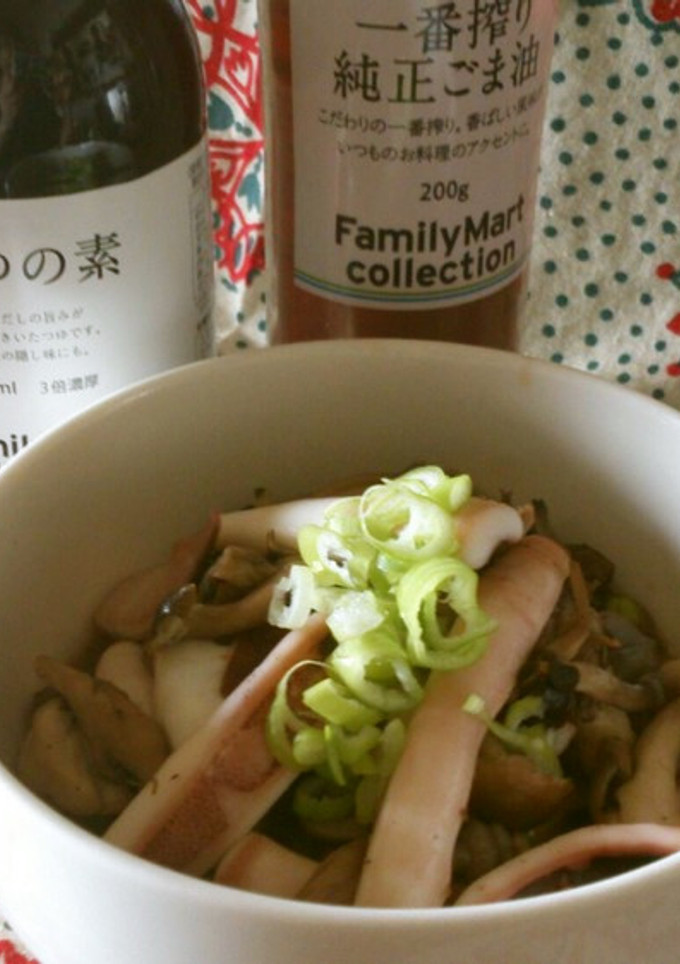 イカとしめじのごま油炒め-レシピのメイン写真