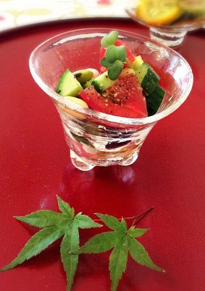 夏野菜と豆のサラダ-レシピのメイン写真