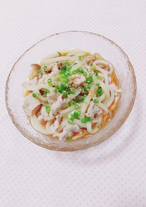 ささっと簡単♪豚肉としめじの冷やしうどん-レシピのメイン写真