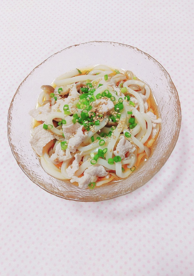 ささっと簡単♪豚肉としめじの冷やしうどん-レシピのメイン写真