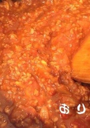 トマト缶なしで♥️簡単ミートソース♥️-レシピのメイン写真