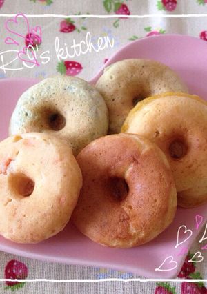離乳食♡ふわふわお豆腐焼きドーナツ-レシピのメイン写真