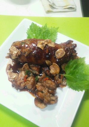 るる74 簡単３色野菜の照り焼き鶏ロール-レシピのメイン写真