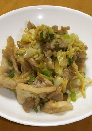 キャベツと豚肉の香味炒め-レシピのメイン写真