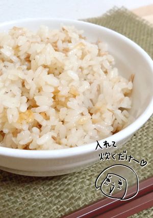 テケトー料理２☆簡単！昆布茶の炊込みご飯-レシピのメイン写真