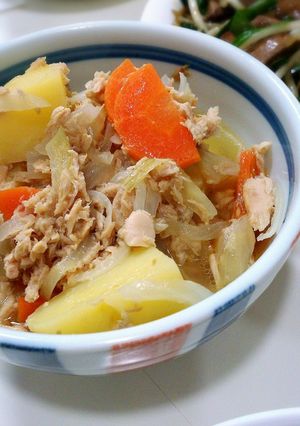 ツナとじゃがいもの煮物-レシピのメイン写真