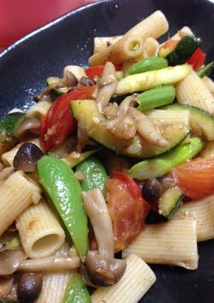 夏野菜たっぷりアンチョビのパスタ-レシピのメイン写真