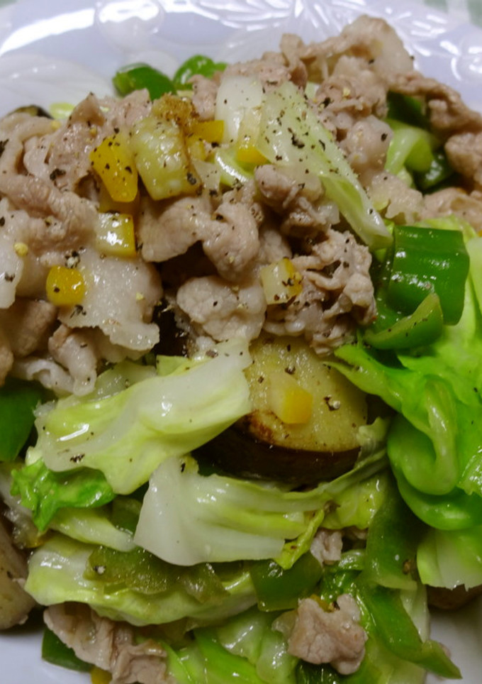 豚肉と野菜の塩レモン炒め-レシピのメイン写真