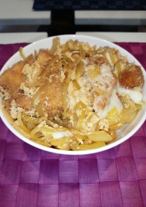 ボリュームたっぷりチキンカツ丼-レシピのメイン写真