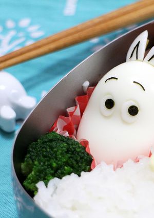 ゆでたまごで簡単☆ムーミンのキャラ弁-レシピのメイン写真