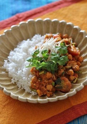 ひよこ豆とひき肉のカレー-レシピのメイン写真