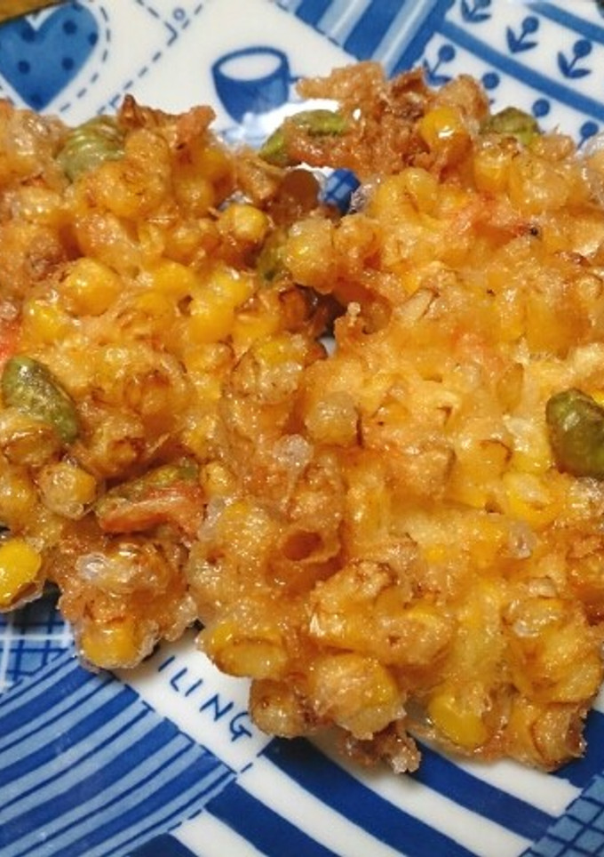 とうもろこしと枝豆のかき揚げ-レシピのメイン写真