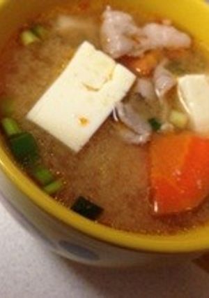 ピリ辛豚汁風スープ-レシピのメイン写真