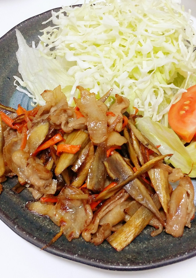 今夜は主役！きんぴら豚炒め-レシピのメイン写真