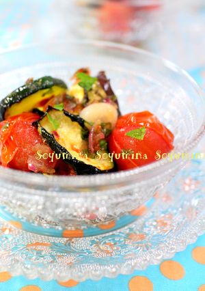 焦がし茄子★トマト★ズッキの和風マリネ-レシピのメイン写真