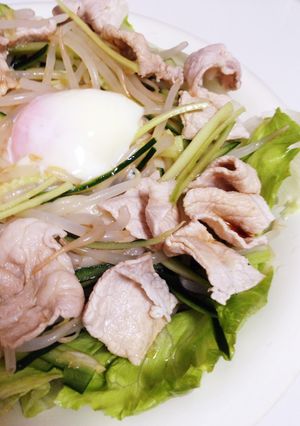 暑い日に◎豚肉のサッパリサラダうどん-レシピのメイン写真