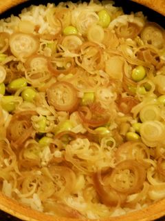 茗荷と枝豆ごはん-レシピのメイン写真